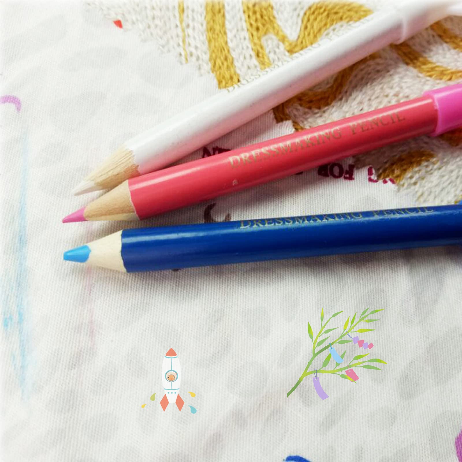 12 Pièces Crayons Solubles Dans L'eau, Crayon De Craie De