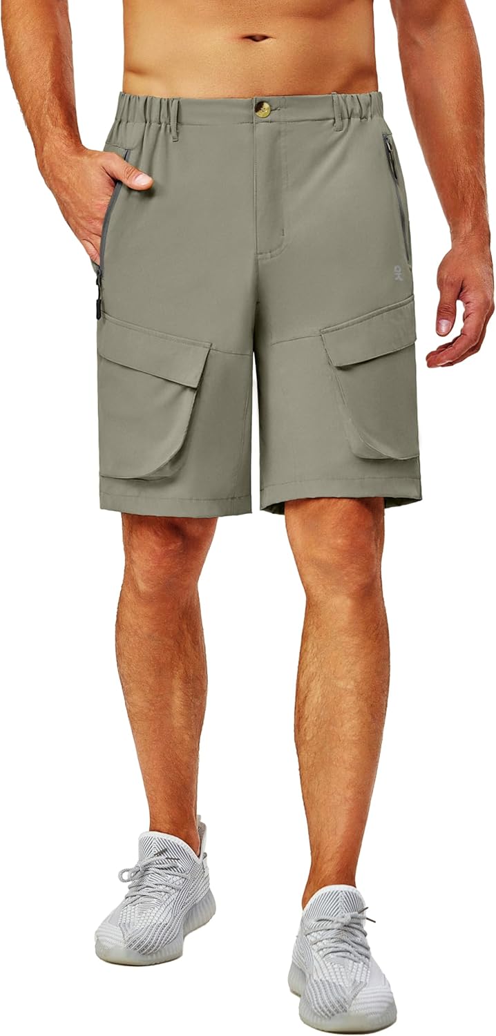 Little Donkey Andy Men’s Stretch Quick Dry Cargo Shorts for Hiking, Camping, Travel