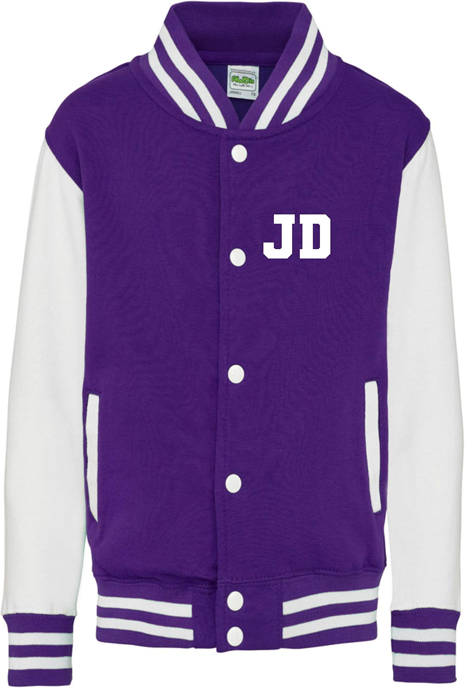 Personalised kids varsity jacket