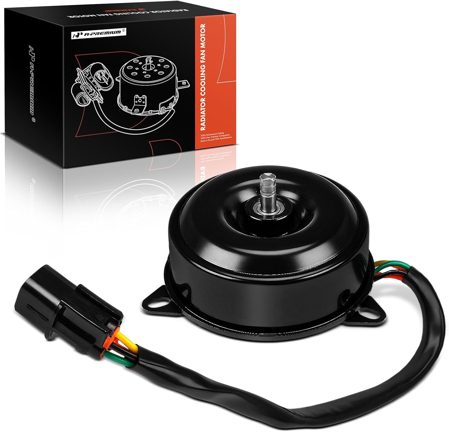 A-Premium A/C Condenser Fan Motor Compatible with Hyundai Sonata 1999-2005, XG300 2001-2001, XG350 2002-2005 & Kia Optima 2001-2006, 2.4L 2.5L 2.7L 3.0L 3.5L