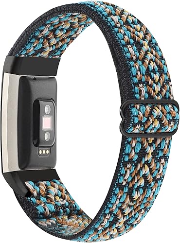 Miniatura 37 de YONWORTH - Banda elástica ajustable para reloj compatible con Fitbit Charge 2. Correa de nailon elástica, suave para muñecas. Pulsera deportiva