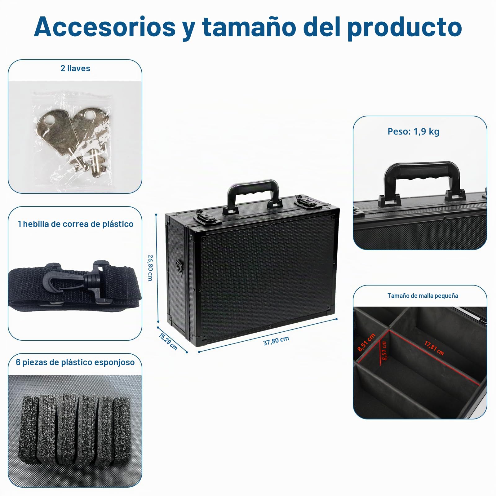 iDiskk Toploader Storage Box - Estuche con Cierre de 600+ Tarjetas, Protección Robusta para Tarjetas Deportivas/De intercambio, Organizador Acolchado con Llaves