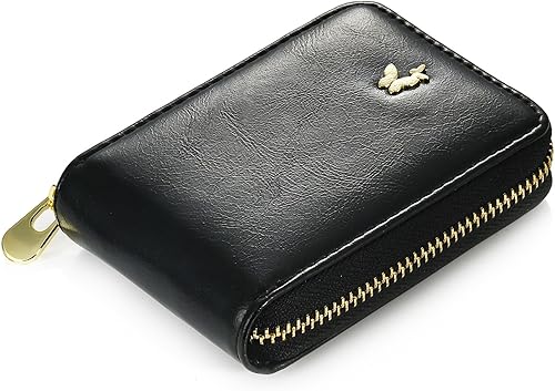 Miniatura 3 de Estuche de maquillaje con espejo portátil para lápiz labial, tarjetero para monedero, bolsa de cosméticos de viaje, cartera para mujeres y niñas,