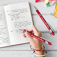 Vista 5 de Hasta 500 bolígrafos personalizados a granel con logotipo de mensaje de nombre comercial, bolígrafos grabados personalizados con lápiz óptico