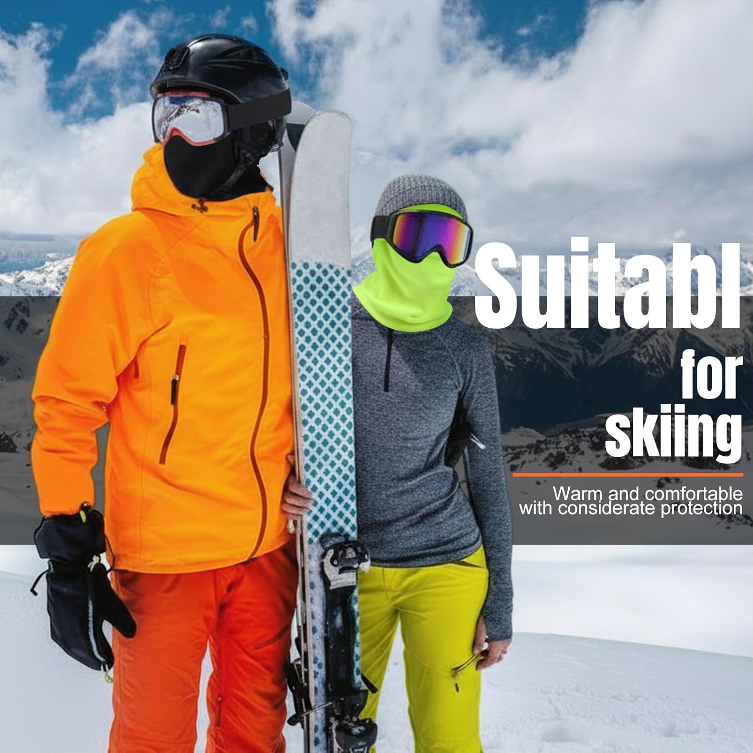 5 Packs Fleece Balaclava Ski Mask Winter Warm Motorcycle Helmet Full Head Face Mask Covering for Cold Weather - Image 4