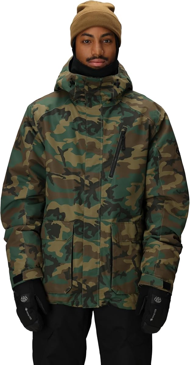 Chaqueta aislante Nightline para hombre - Chaqueta de esquí de invierno resistente al agua para nieve y clima frío