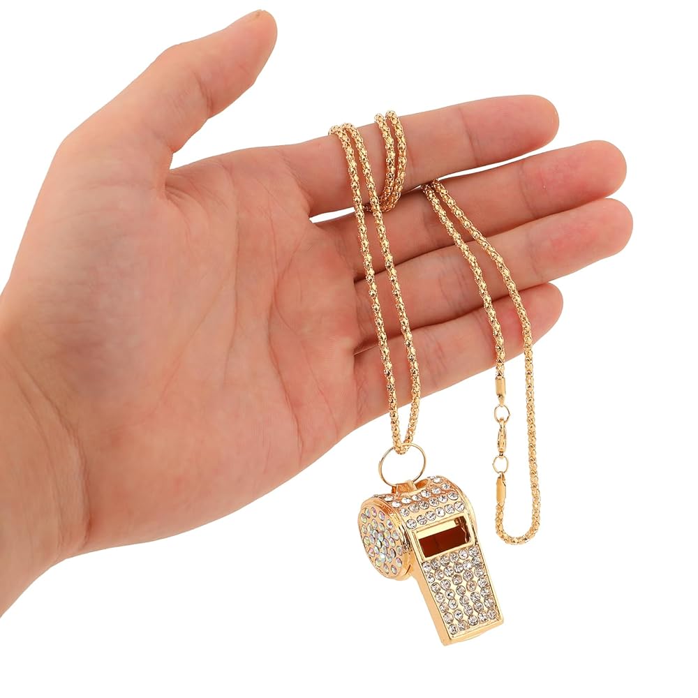 ゴールドチェーンブレスレットホイッスル型ネックレス Amazon | KALIONE ゴールドホイッスルネックレス レディース