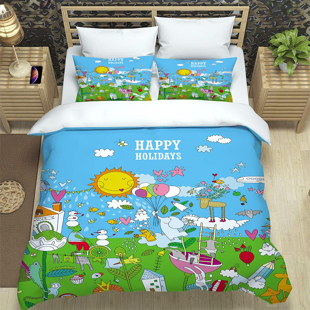 Housse de couette 240 x 260 fini la couette qui glisse avec la fermeture éclair