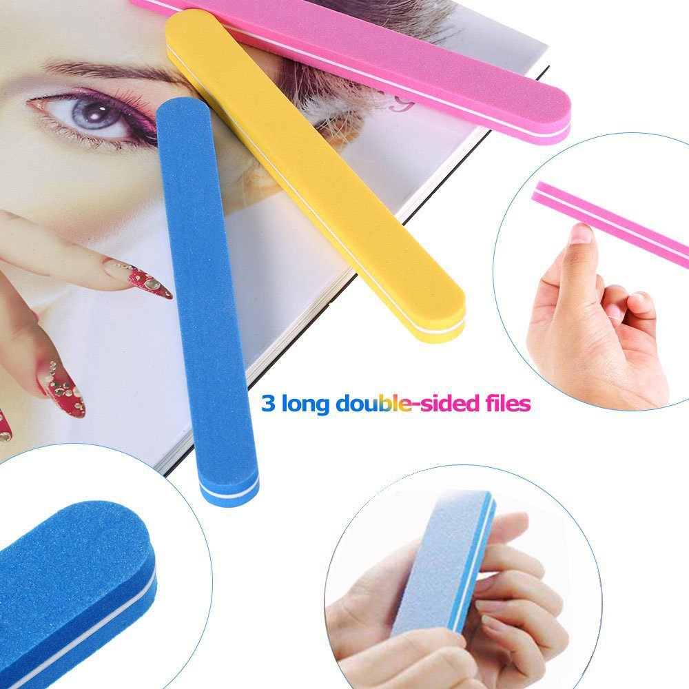 Nagelpuffer-Set (60 Stück) – Doppelseitige Polierblöcke Für Naturnägel & Acrylnägel