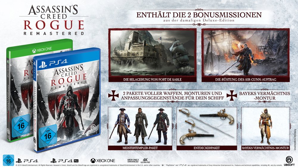 Assassin's Creed Rogue Remastered - Xbox One [Edizione: Germania]
