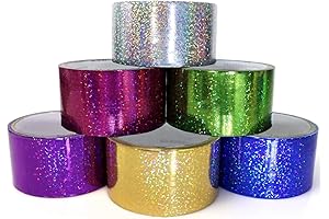 GiftExpress 6 Holographic Heavy-Duty Assorted Colored Duct Tapes for Hello Kitty Lovers