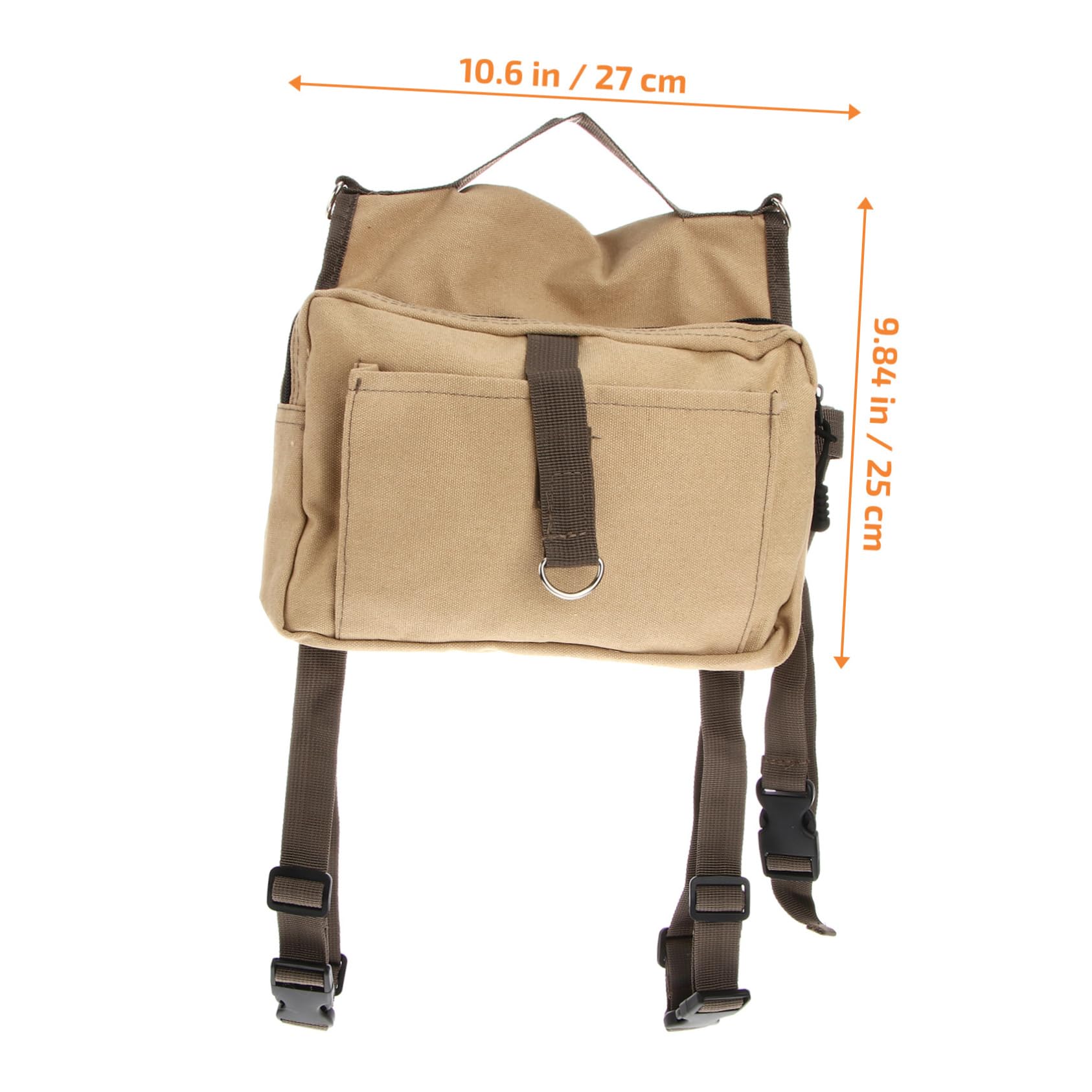 SUPVOX Dog Saddle Bag Canvas Backpack for Dogs Hiking Walking Camping (Black)