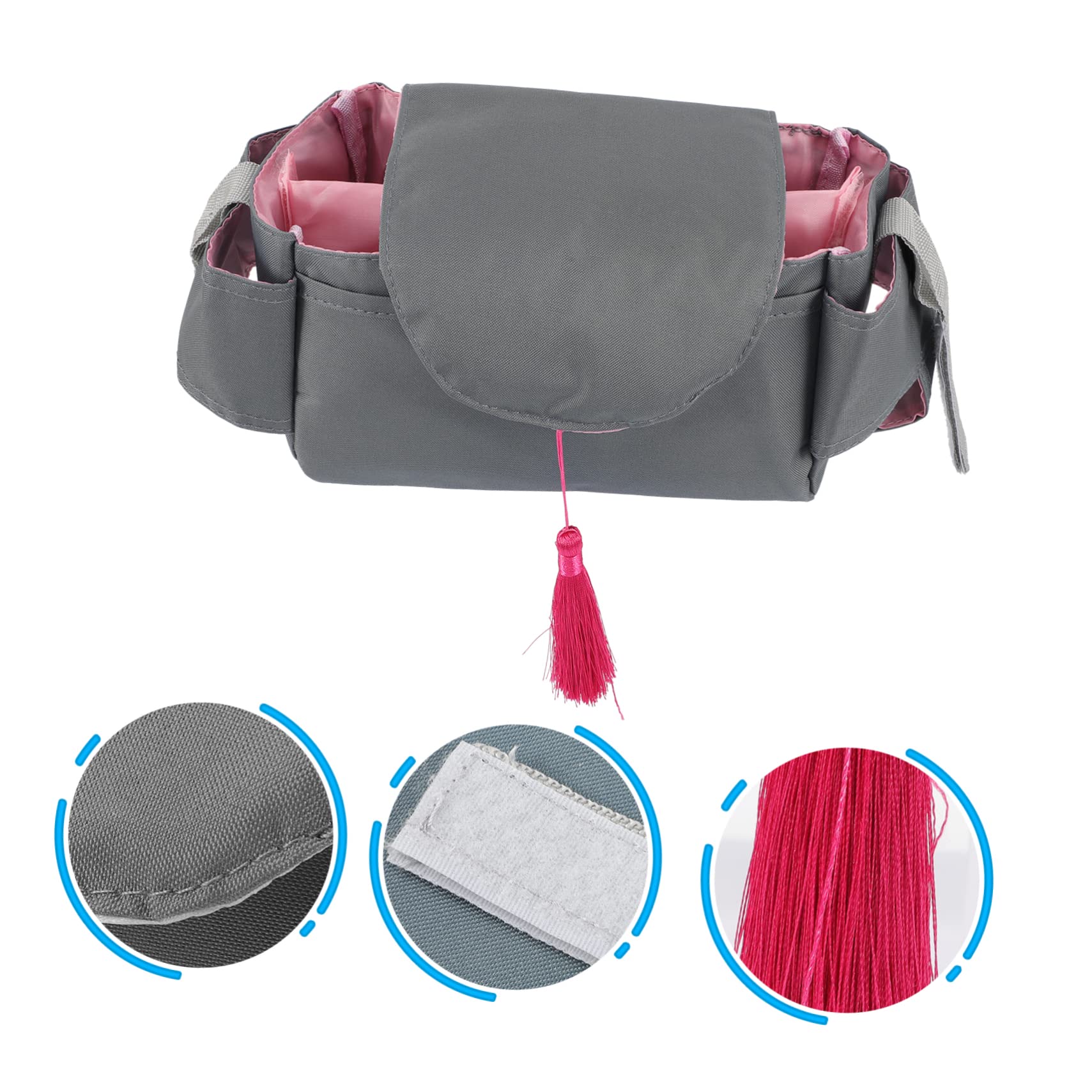 ibasenice Diaper Caddy Hanging Bag Organizer for Cart Diaper Bag Pouches Portable Design Easy to Carry