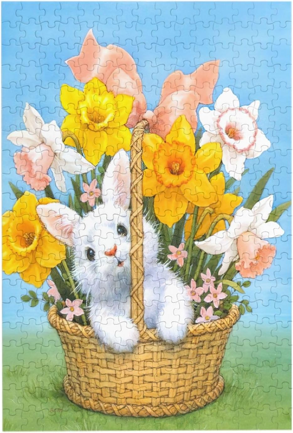 Amazon.com: Easter Bunny Jigsaw Puzzles Easter Day Decorations Gift 200 ...