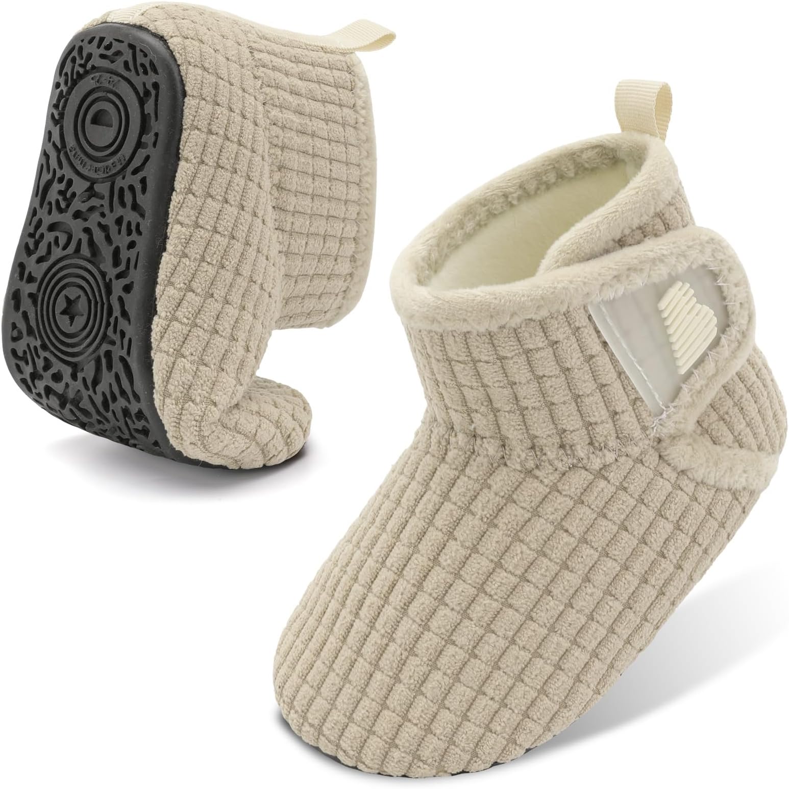 Toddler Slippers Girls Boys House Shoes Baby Winter Booties Plush Cozy Kids House Slipper Warm Lightweight Infant Walking Shoes Socks