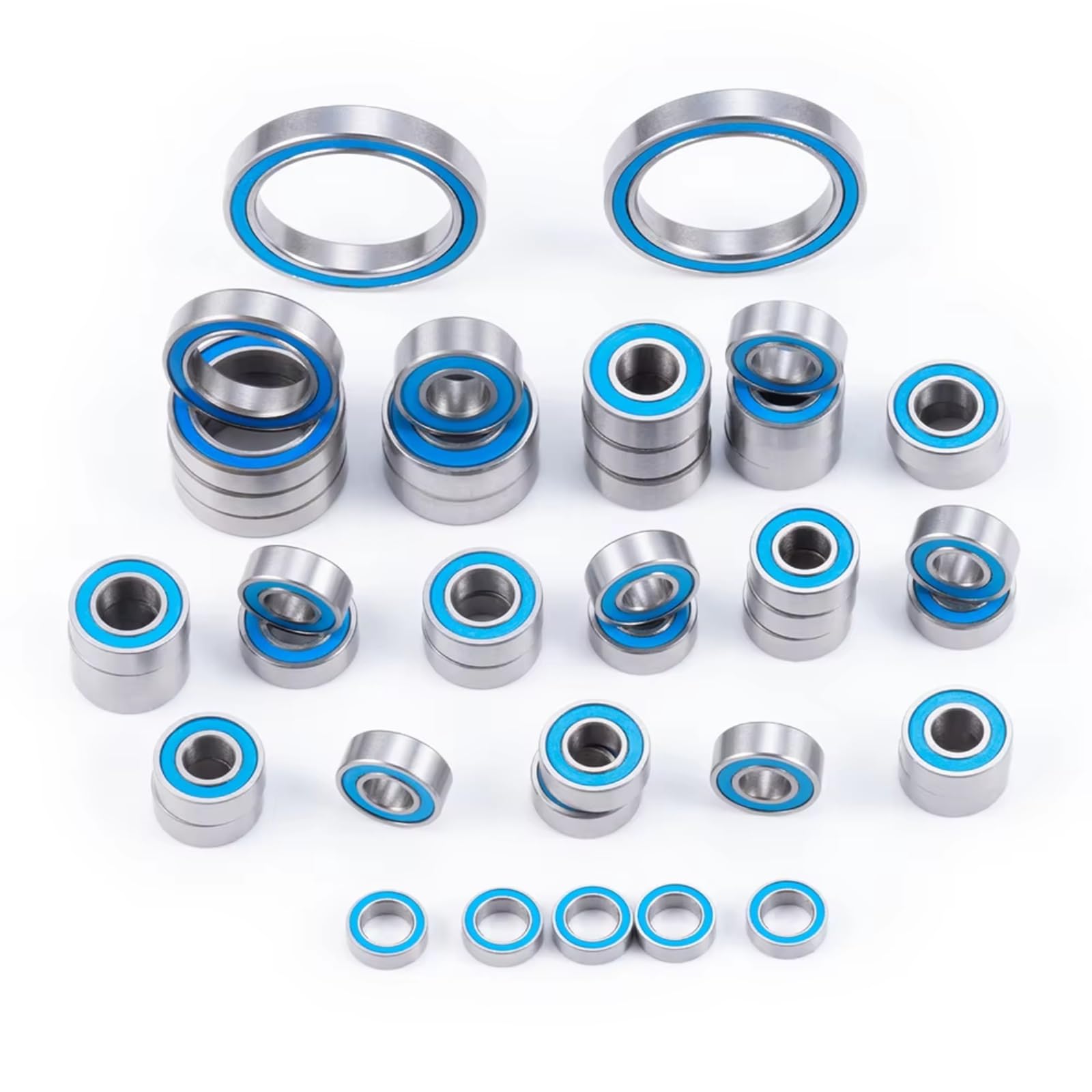 para Traxxas para Summit 1/10 45 Uds Kit Rodamientos Sellados Goma Modelo 56076 Piezas Mejora Accesorios Reemplazo Refacción Modificaciones Orugas Componentes Mejora RC