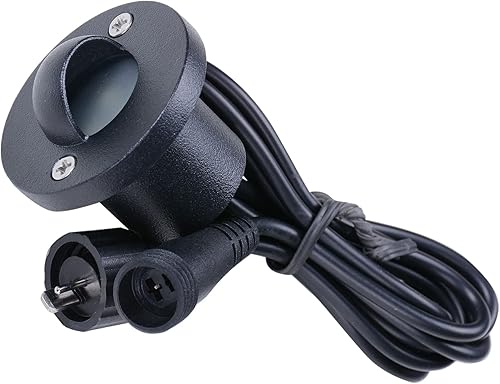 Miniatura 8 de Yescom Lámpara LED de 12 V, luz blanca cálida para escalera, impermeable, patio, camino, paisaje, paquete de 20