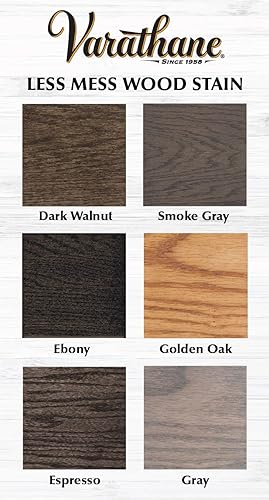 Miniatura 6 de Varathane 368033 Less Mess Wood Stain and Applicator, 4 oz, gris ahumado