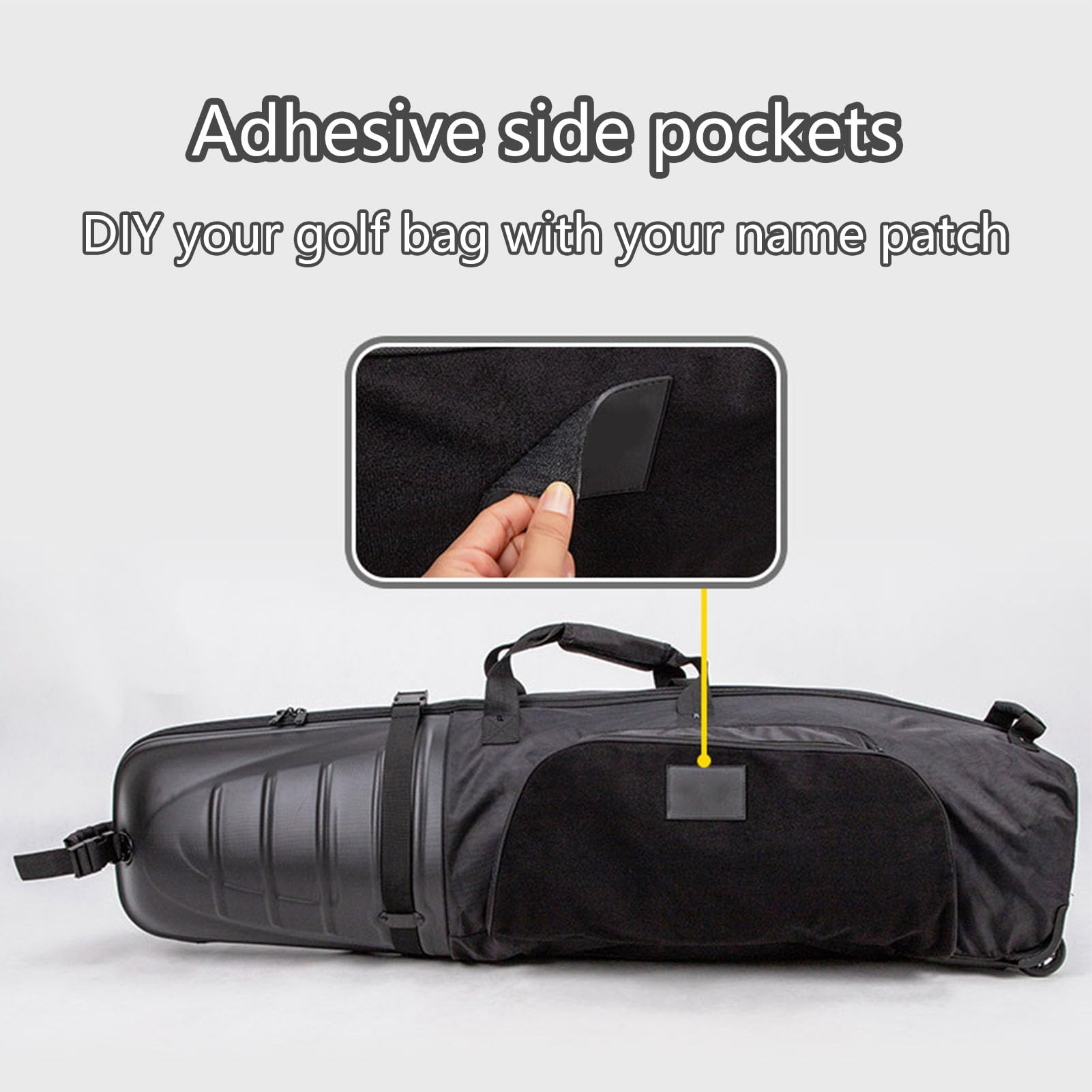 Travel Golf Bag, Foldable Aviation Golf Luggage Case, Golf Club Heavy Duty Travel Cover Storage Pouch, Hard Shell Airplane Bag