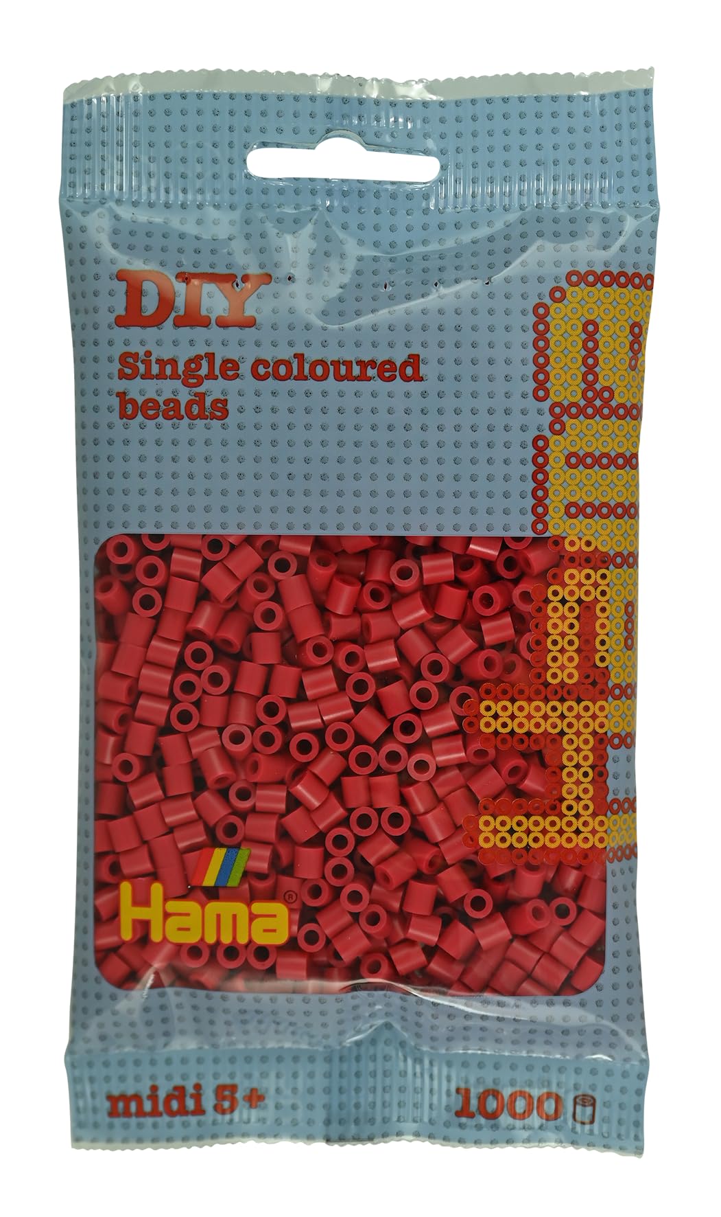 HAMA Bolsa de perlas | Aprox. 1000 cuentas midi fusibles para manualidades y mosaicos | Perlas de fusión para niños creativos 5+ | Juego de arte y decoración | Light Blue — view 24
