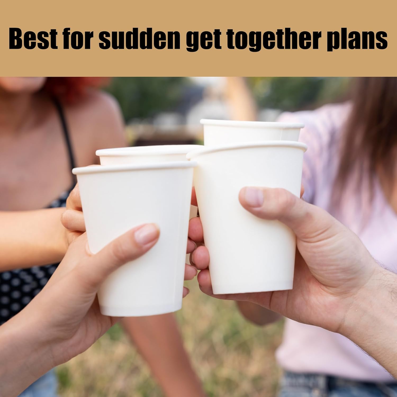 12 oz Paper Coffee Cups 250 Count – Disposable White Paper Cups for Hot & Cold Beverages, Thickened, Leakproof & Recyclable 12oz Coffee Cups for Home, Office, Parties, Cafes, Bistros & Events
