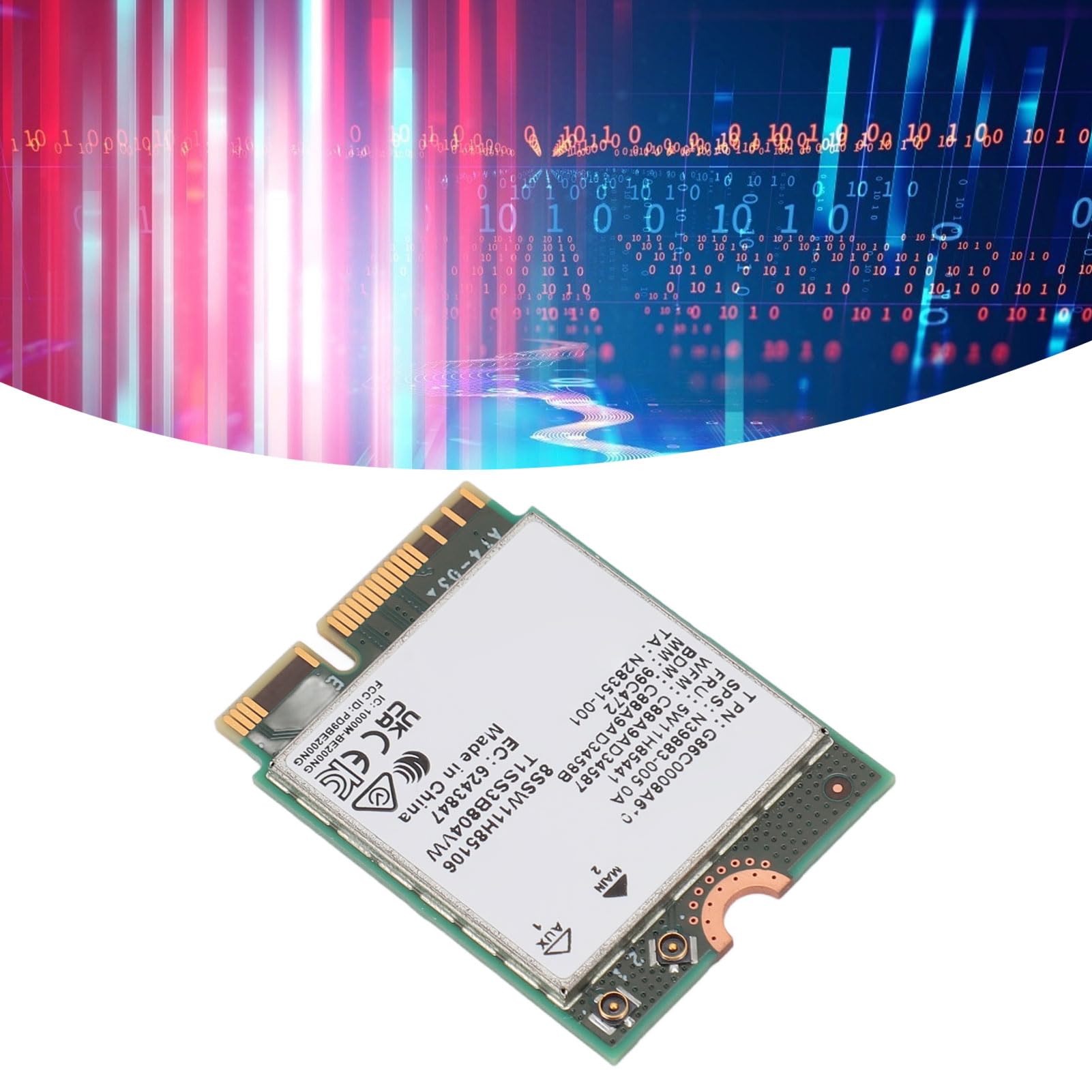 Scheda Wireless WiFi 7 BE200 NGW per PC M.2 NGFF 8774Mbps Bluetooth 5.4 per Portatile e Desktop, scheda di rete ad alta velocità per Windows 10 11 64 Bit