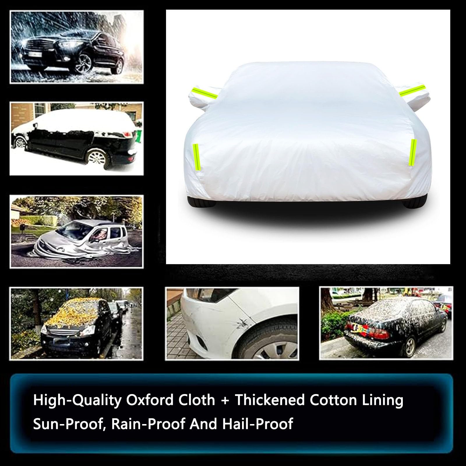 Funda para Coche Exterior para Mercede ML 320 CDI 4MATIC 2005-2009,Todo Clima contra Impermeable A Prueba de Polvo A Prueba de Nieve Protección UV