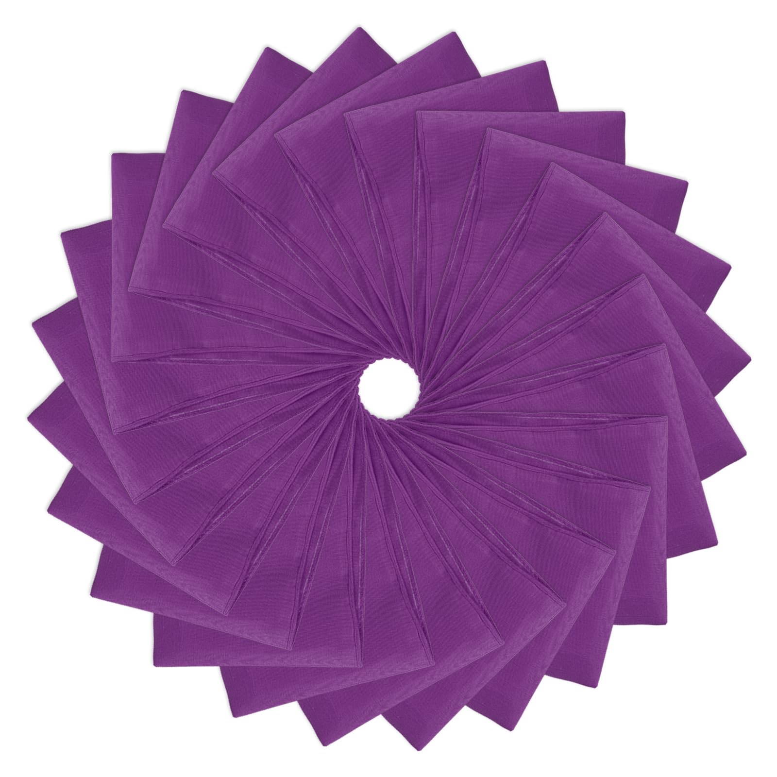 PATIKIL Bandane grandi in tinta unita, 53,3 x 53,3 cm, confezione da 24, bandane multifunzionali, per donne e uomini, viola scuro