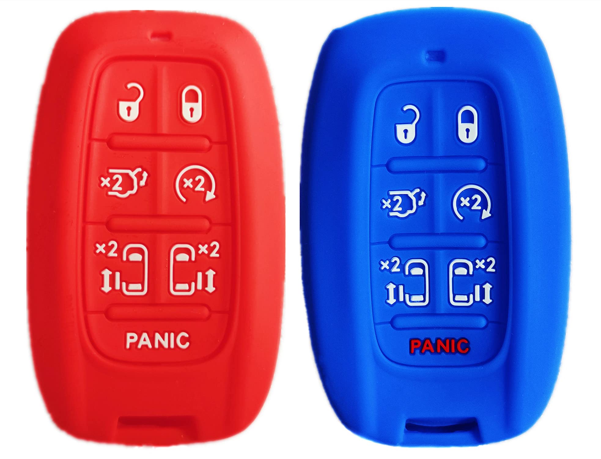 Smart Key Fob Cover Remote Case Keyless Protector Jacket for 2017-2024 Chrysler Pacifica 2020-2024 Voyager Keyless Remote Control Cover Part Numbers are Reference