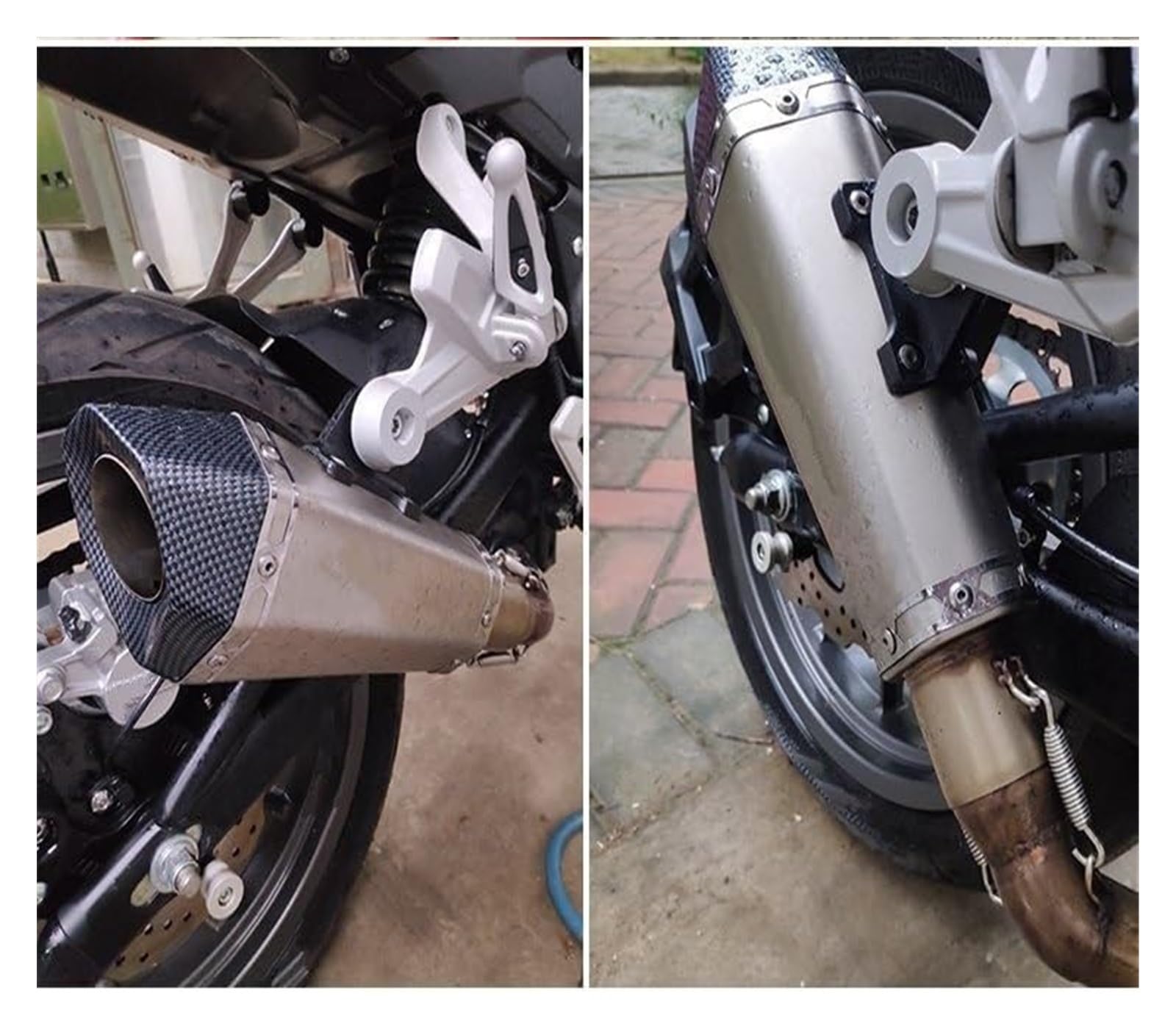 Terminali di Scarico per Moto per Y&amaha FZ1 R6 R15 Universale 51mm Silenziatore Tubo di Scarico Moto Db Killer Tubo di Scarico Moto(1)