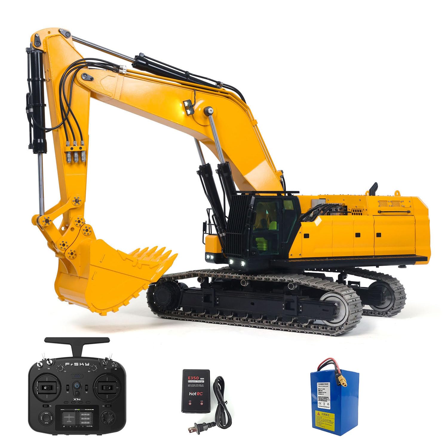 Amazon.com: wheelfun Heavy Machine 1/14 RC Hydraulic Excavator