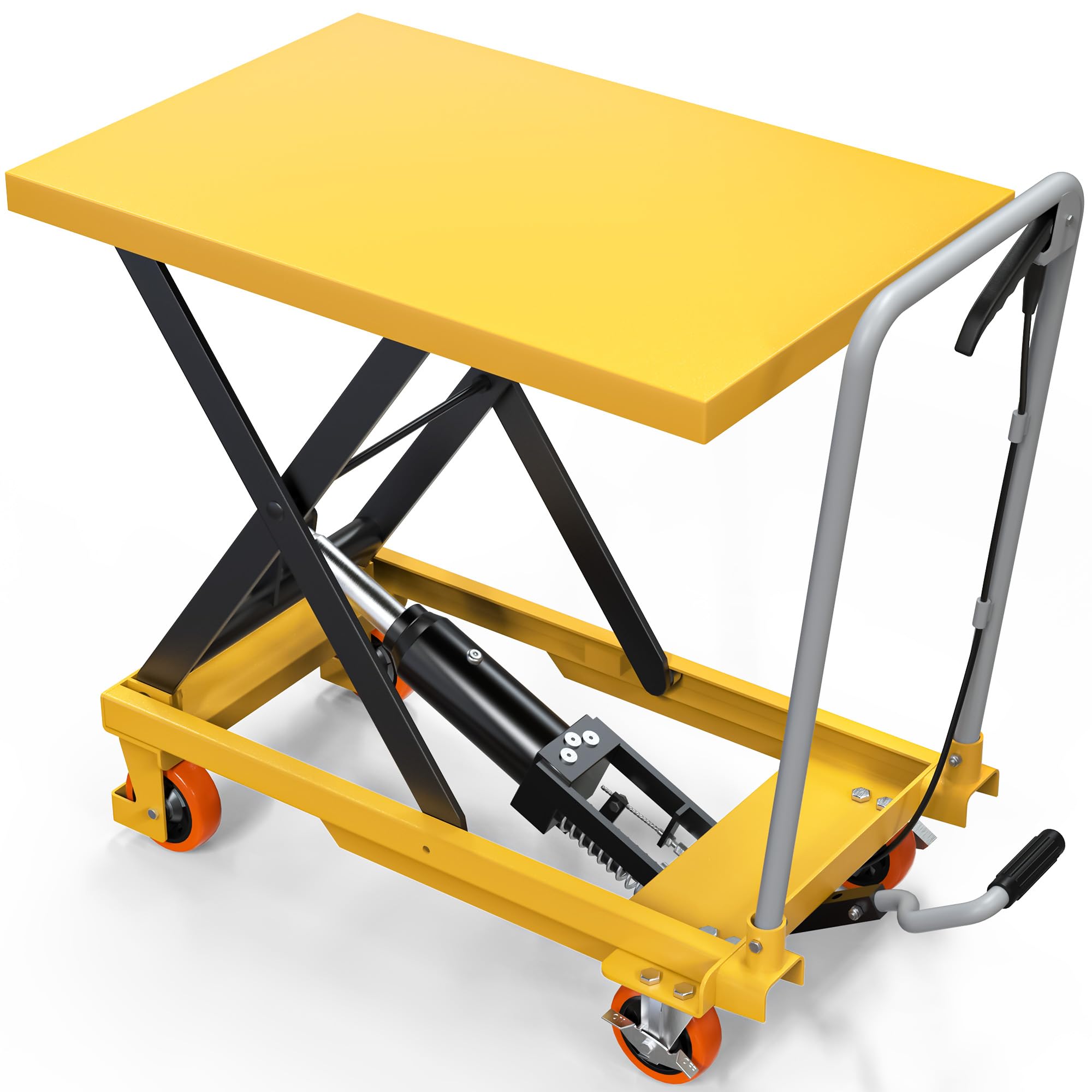 Buy YITAHOME 1000 lbs Capacity Hydraulic Lift Table Cart, Single Scissor Lift Table, Adjustable