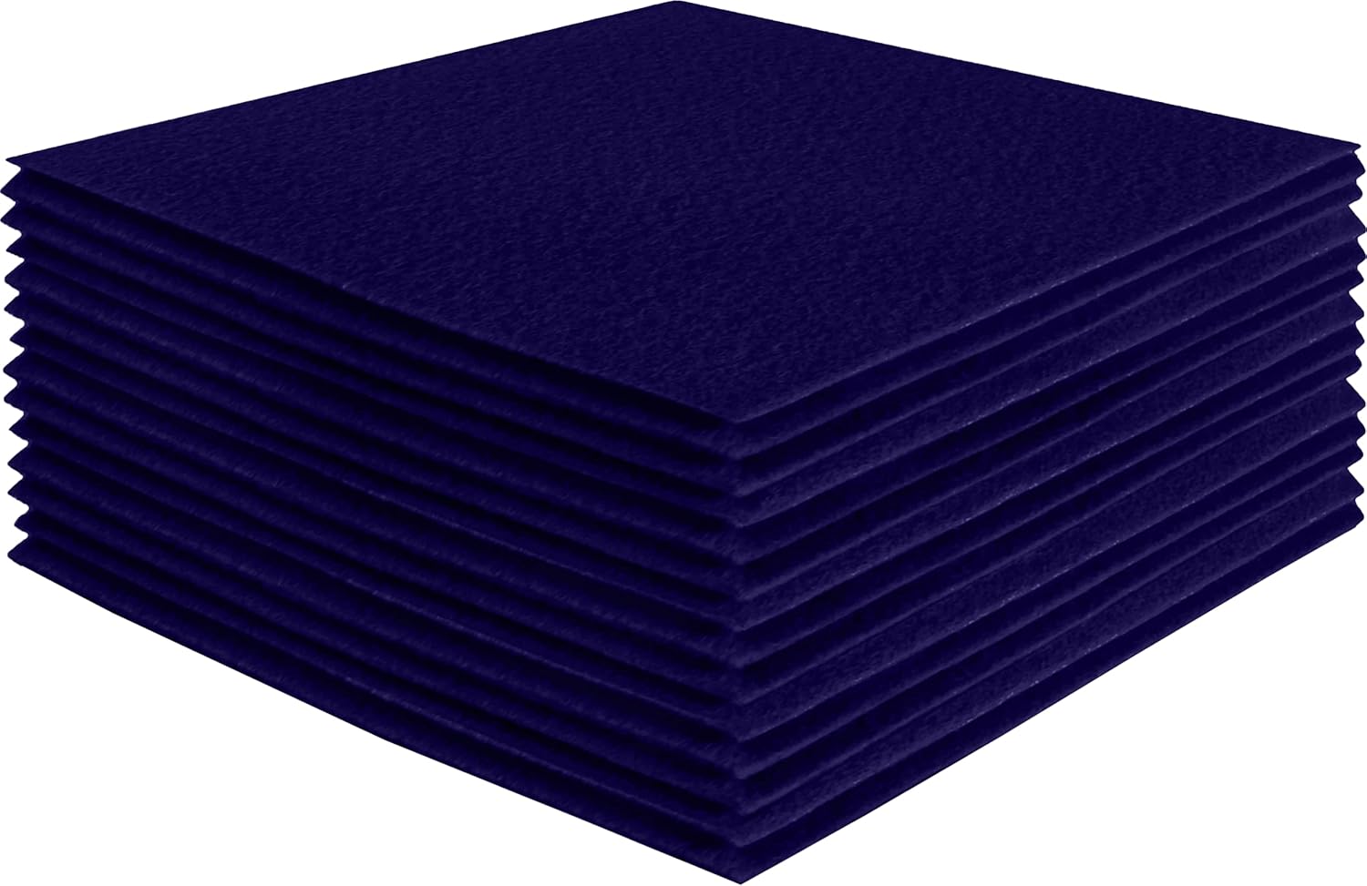 FabricLA Acrylic Felt Sheets for Crafts - Soft Precut 10 X 10 Inches (25.5cm X 25.5cm) Felt Squares - Use Felt Fabric Craft Sheets for DIY, Hobby, Costume, and Decoration - Navy Blue, 24 Pieces