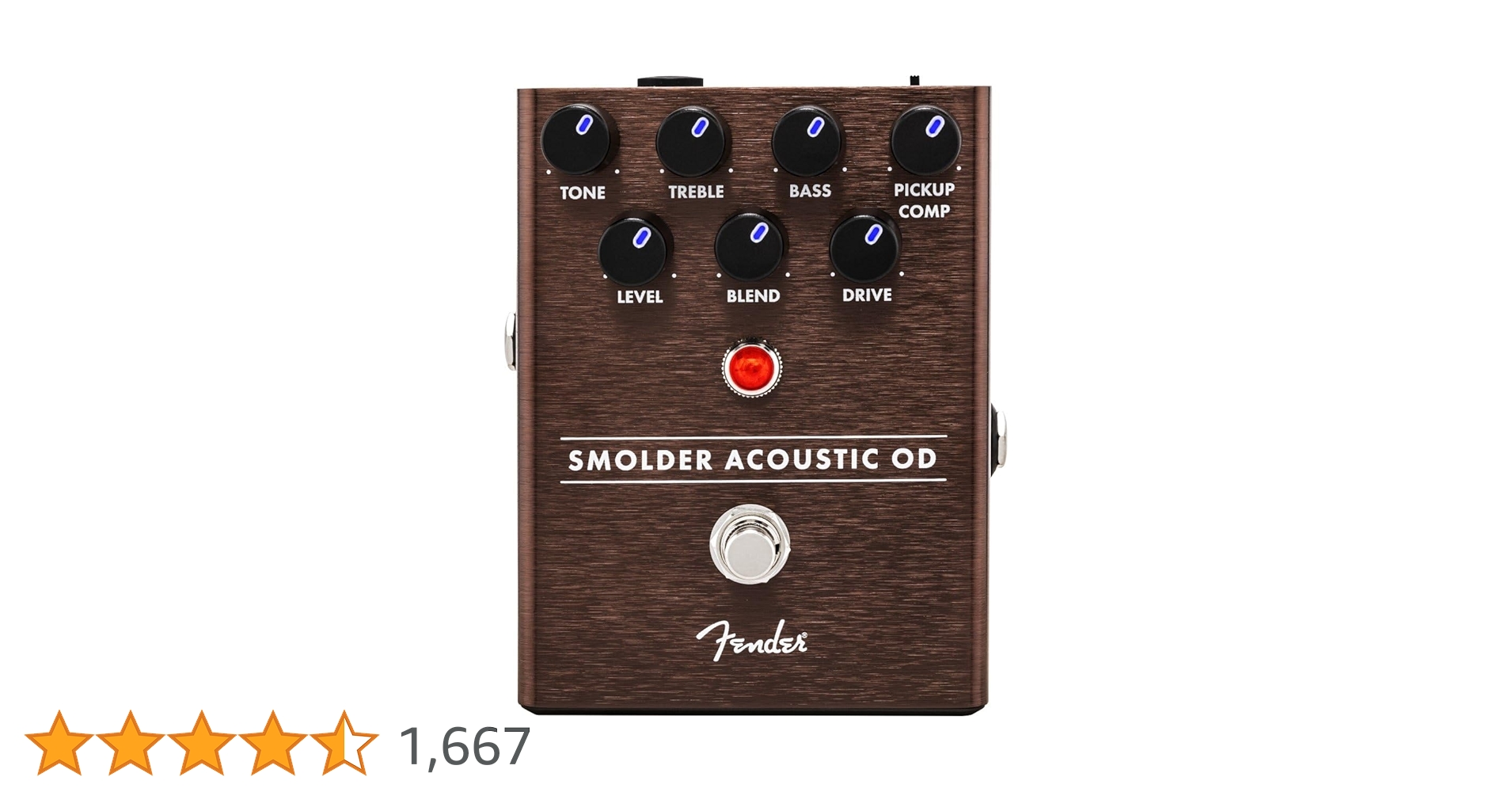 Fender Smolder Acoustic OD ギターエフェクター Amazon | Fender エフェクター Smolder Acoustic Overdrive