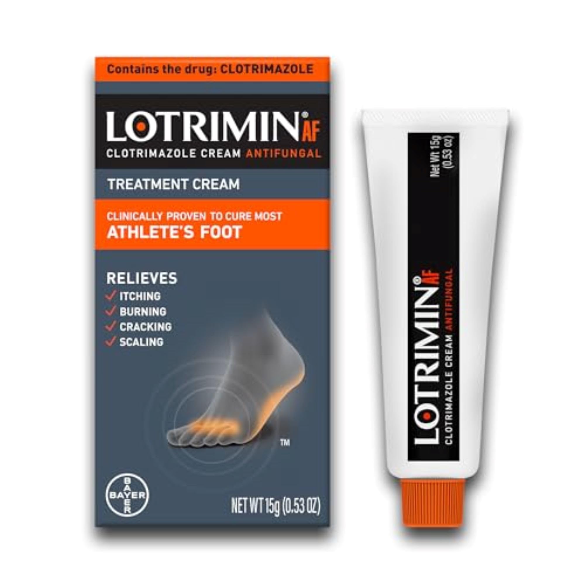 Lotrimin® AF Cream, Athlete's Foot 1% Clotrimazole Antifungal Cream Treatment, Clinically Proven Effective, 1.1 Ounce (New Look) — Amazon image 11