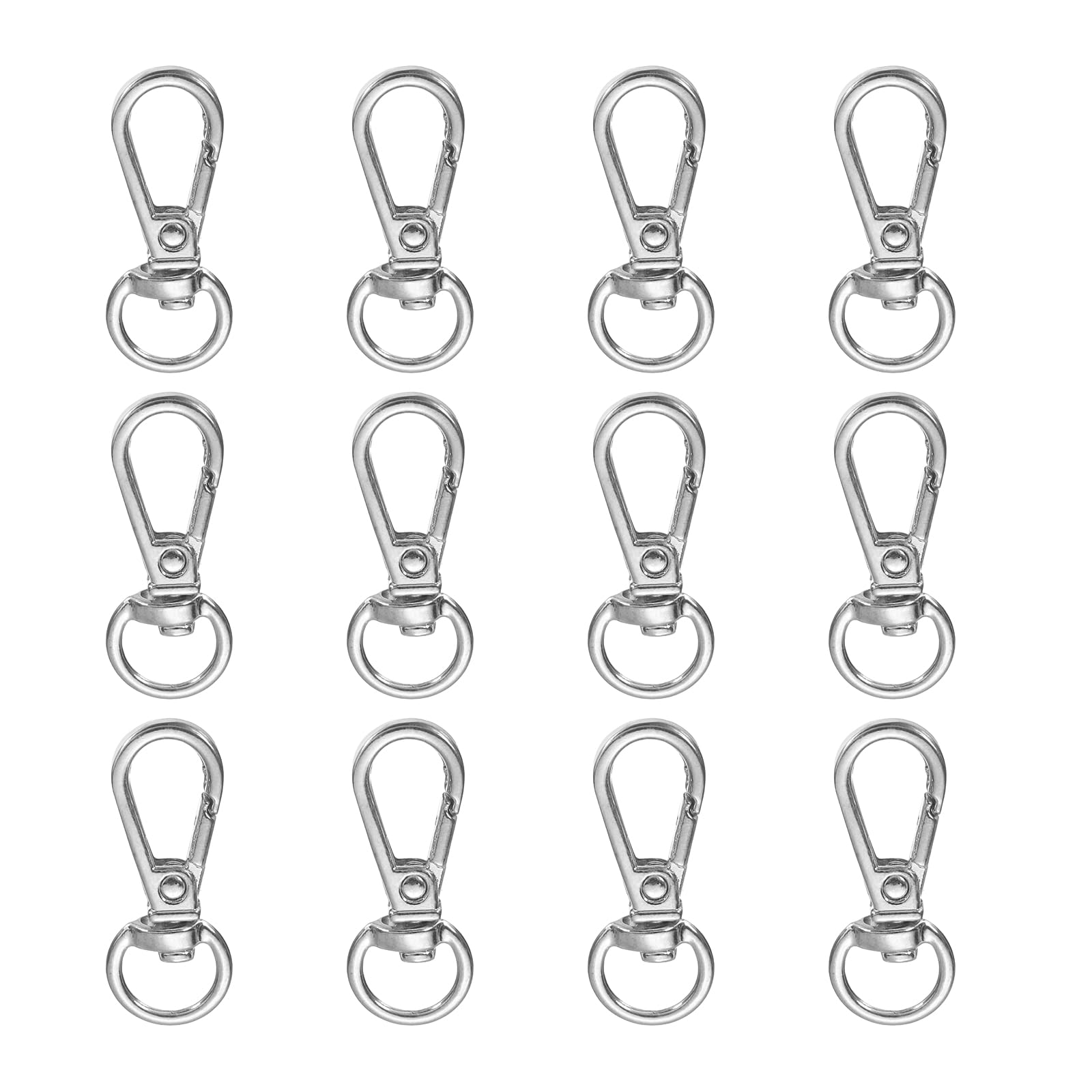 uxcell 1.2" Swivel Lobster Claw Clasps Keychain