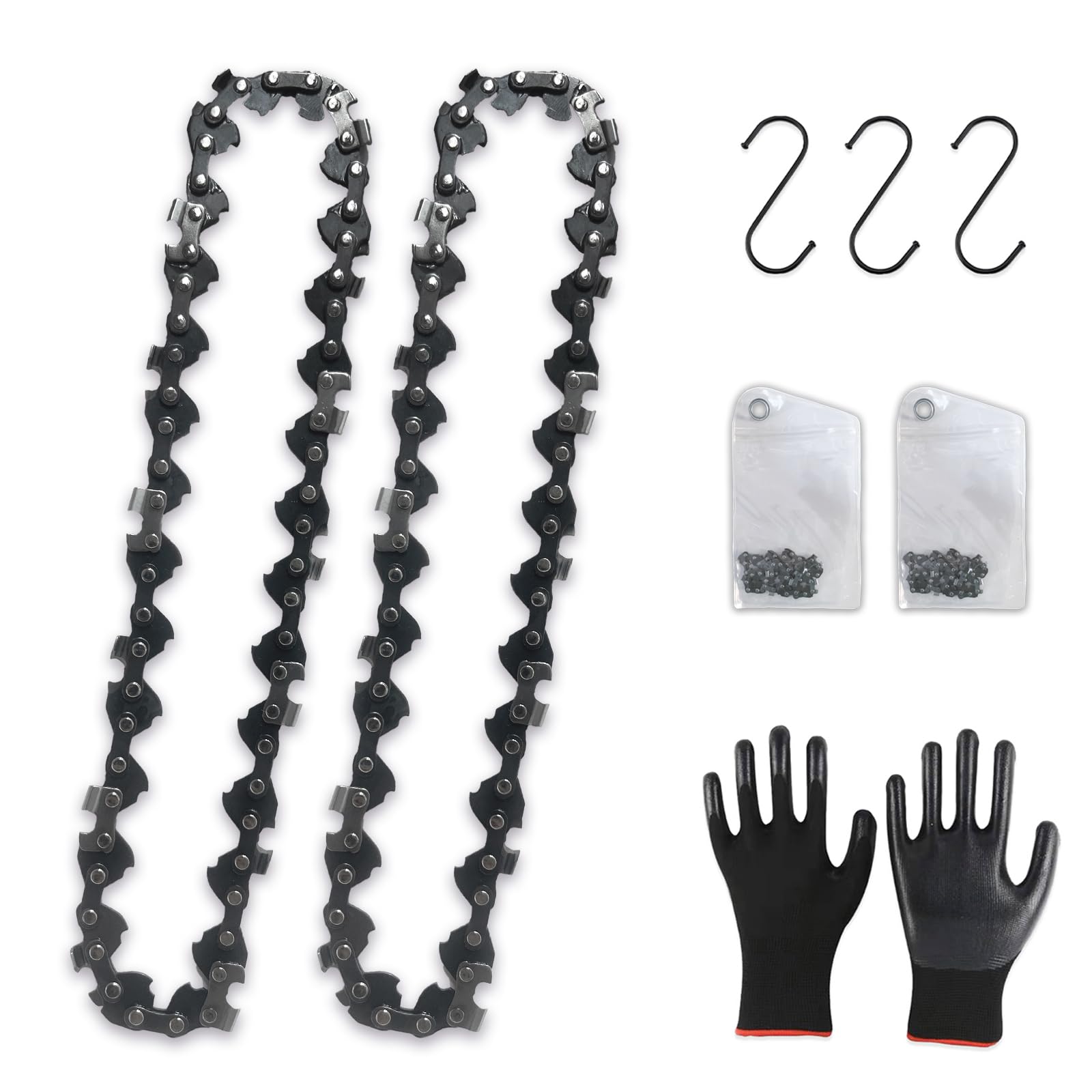 Cadena de motosierra de 5 pulgadas para Worx WG324, semicincel de 5 pulgadas para Worx WG324.9, FASTCRAFT 2020X-L (2 cadenas)