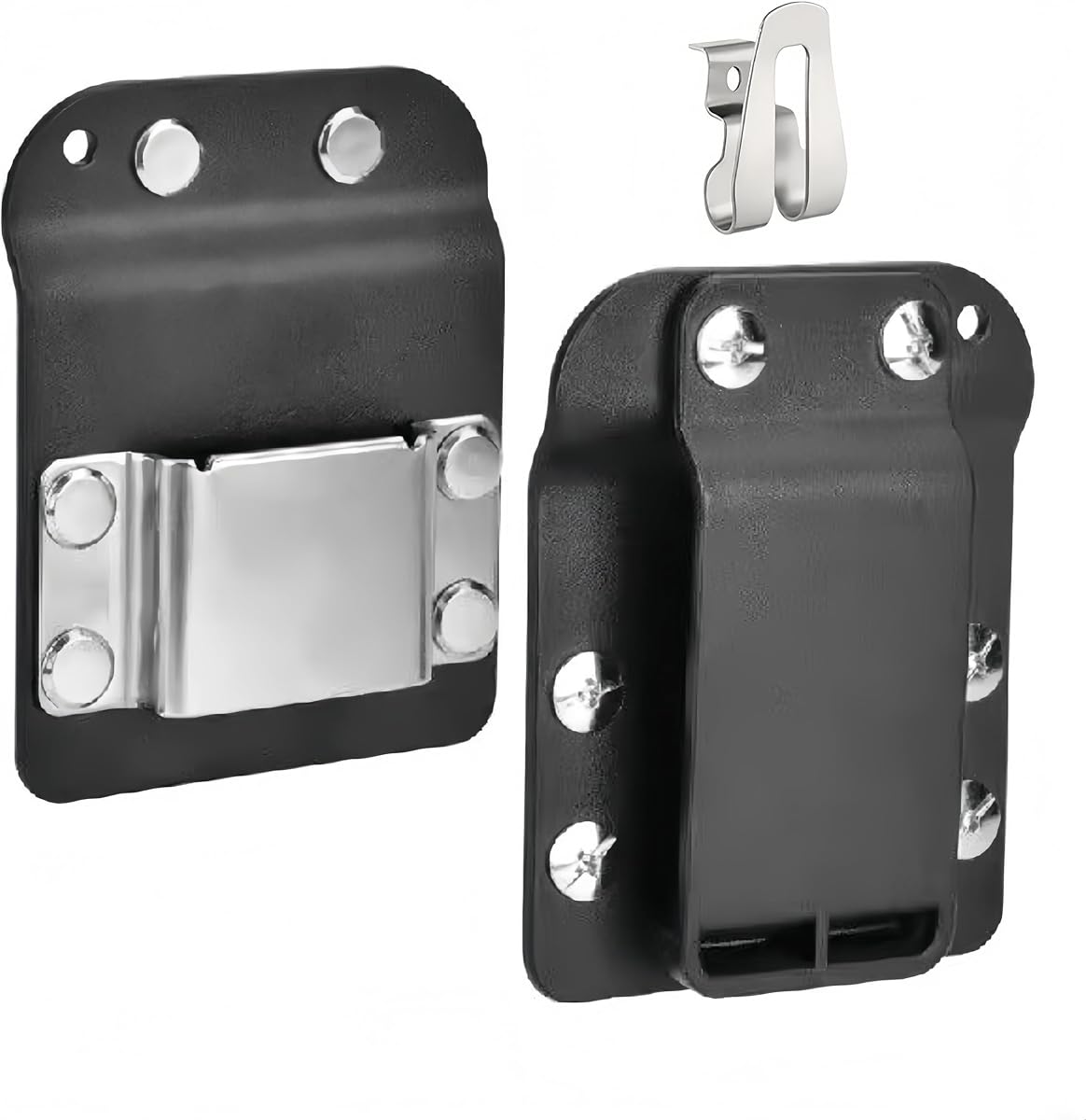 Drill Holder for Tool Belt, Drill Belt Clip Holster for Cordless Drill Impact Driver Screwgun,Up to 2" Belt,Compatible with Dewalt, Milwaukee, Ryobi Cordless Drills, Impact Drivers, and Nailers