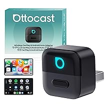 Ottocast Mini Pico 2026 Adattatore Wireless CarPlay & Android Auto, WiFi 6 & Bluetooth 5.4, USB Plug & Play, Da CarPlay, Android Auto Cablato a Wireless,Riconnessione automatica, aggiornamento OTA