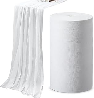 1 Roll Grade 60 Cheese Cloth for Straining 70 Yard 100% Unbleached Cotton Fabric Reusable Cheese Cloth Bulk Cheesecloth Table Runner for Cooking, Wedding Decor, Straining, White