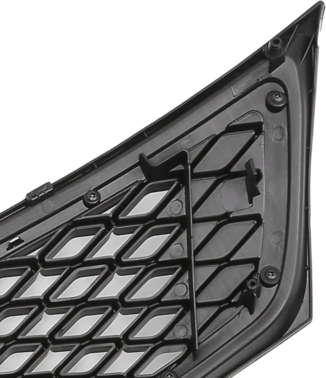 X AUTOHAUX Front Upper Hood Bumper Grille Grill for Kia Optima 2011-2013 Front Upper Bumper Kidney Grille Grill Prismatic Black Chrome Silver Tone