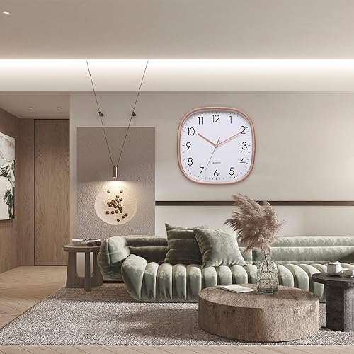 Miniatura 8 de NUOVO Reloj de pared de 12 pulgadas, reloj de pared para pizza, funciona con pilas, silencioso, sin tictac, rústico, vintage, reloj de pared con