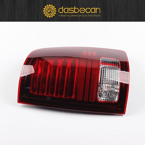 Miniatura 3 de Dasbecan Conjunto de luces traseras LED compatible con RAM 1500 2013-2018 RAM 2500 y 3500 2014-2018 lado del pasajero con bombillas de repuesto #