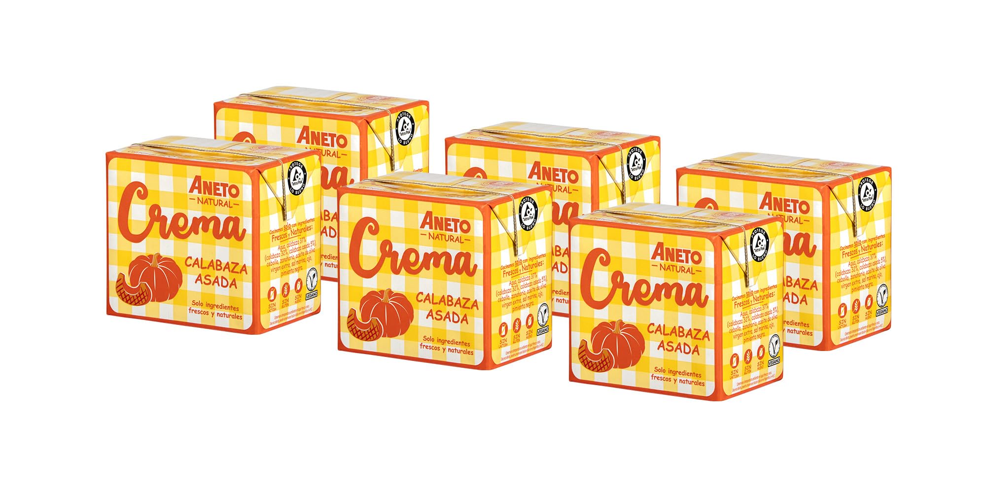 Aneto Crema de Calabaza Asada 0,5L Caja de 6 unidades