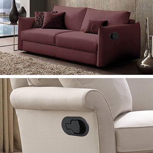 Miniatura 7 de APACALI Juego de 4 cables de repuesto para sillón reclinable, cables universales negros para sofá con mango de plástico