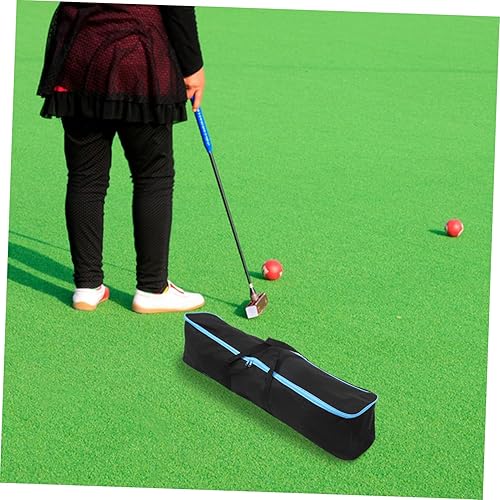 Miniatura 4 de Bolsa de almacenamiento de mazo de croquet para fácil transporte, se adapta a mazas de acceso rápido con bucles y ganchos para viajes y juegos al