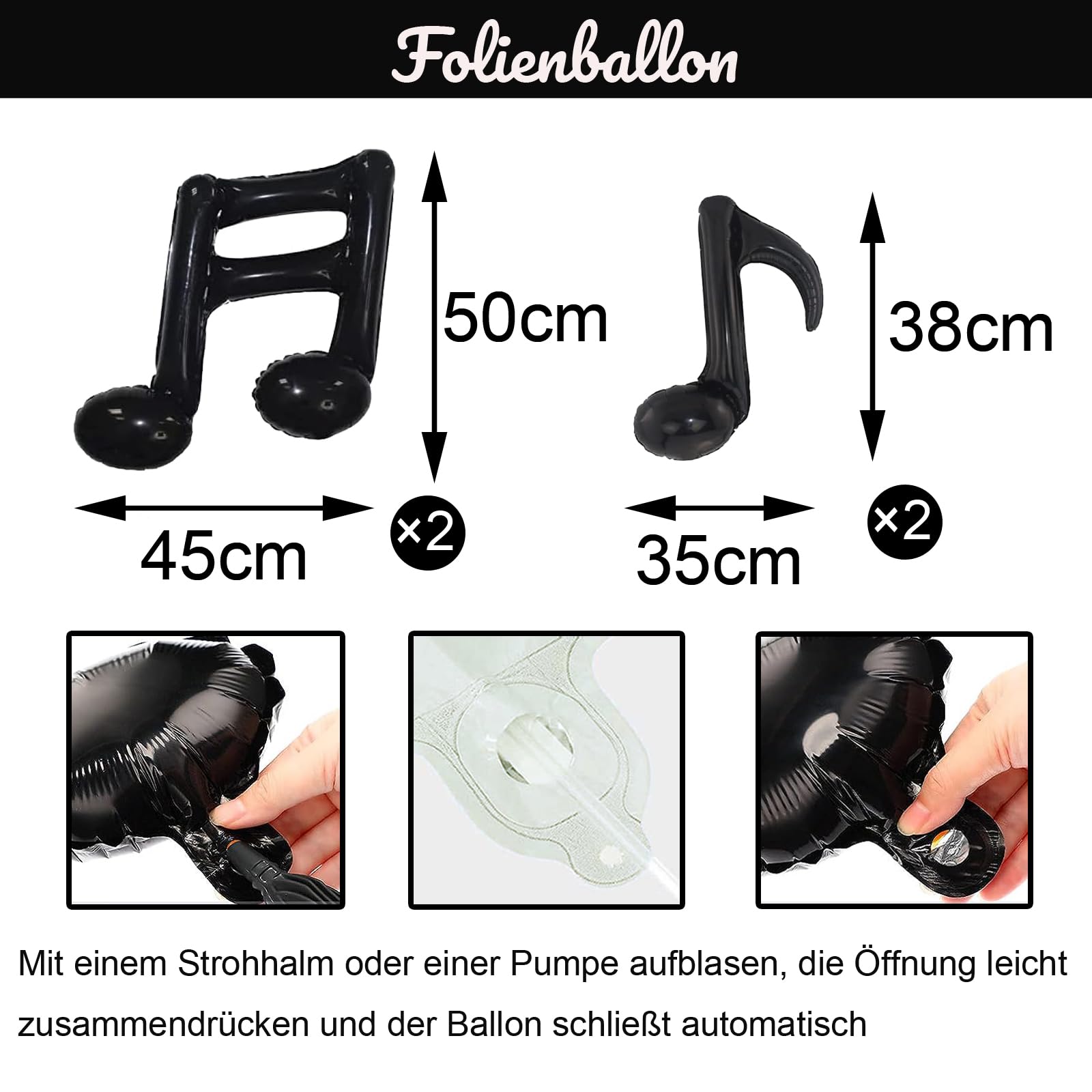 25-teiliges Musik-Kuchen-Dekoset – Mit Mini-Instrumenten, Noten & Ballons Für Mottopartys