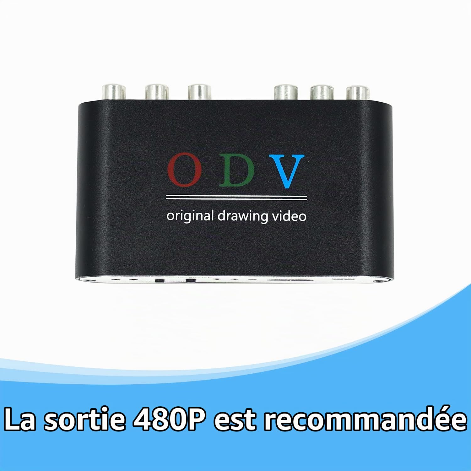 Mcbazel ODV Convertisseur Composite RCA/S-Vidéo/YPbPr vers HDMI