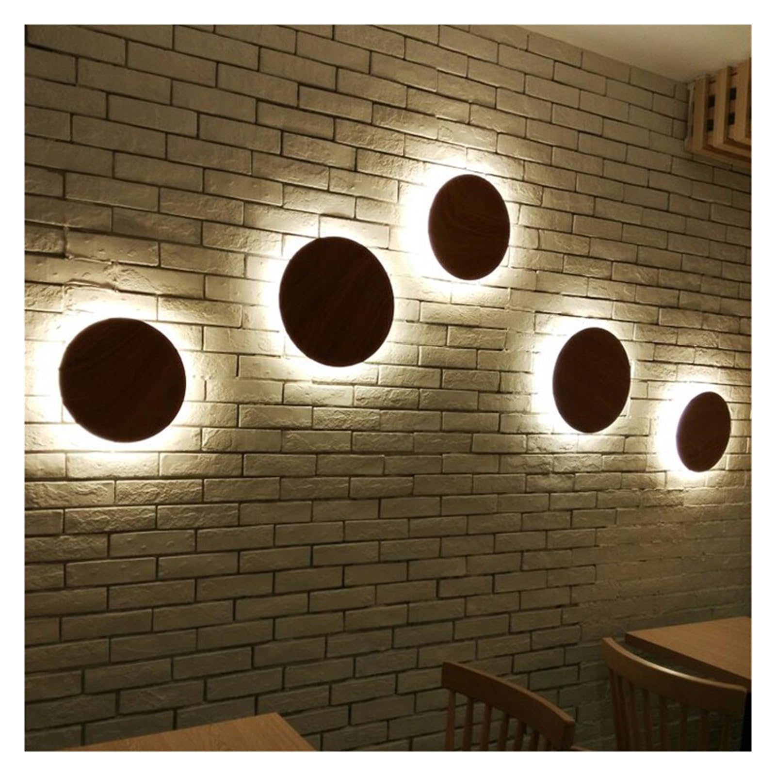 yaoqijie Lampada da parete a LED per interni soggiorno decorazione lampada da parete lampada da parete per illuminazione domestica Loft luce per scale rotonda/quadrata in alluminio 6 W 12 W durata