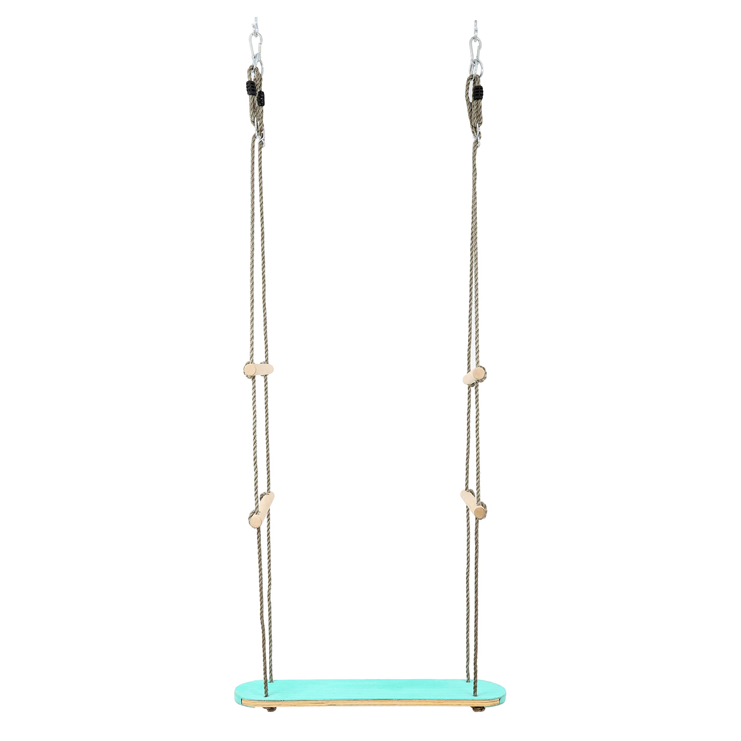 Fun and Function - Skateboard Swing - Standing Swing for Kids - Indoor Sensory Play Equipment - Wooden Skateboard Swing - Skater Swing Supports up to 200 lbs - Ages 4+